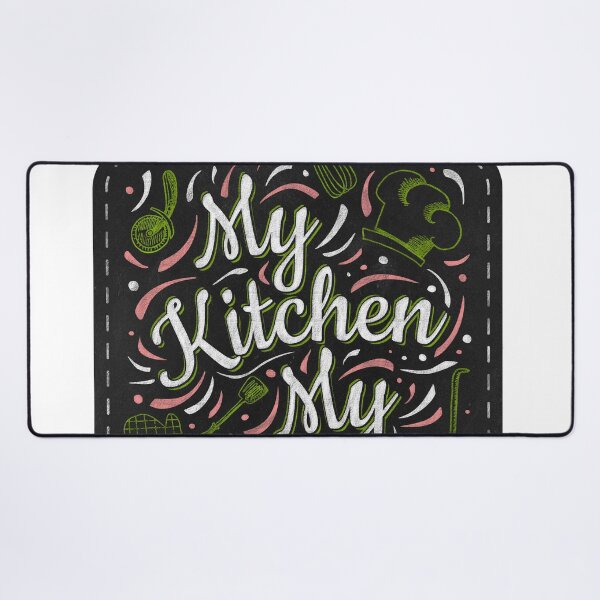 Item preview, My kitchen My rules black cutting board kitchen decor designed and sold by Bearlala.