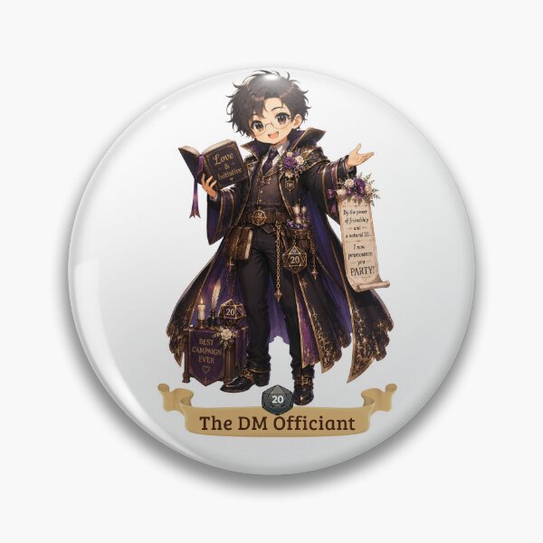 Item preview, The DM Officiant | Chibi design wedding for role-playing couples Dungeon Master designed and sold by Love&Geek.