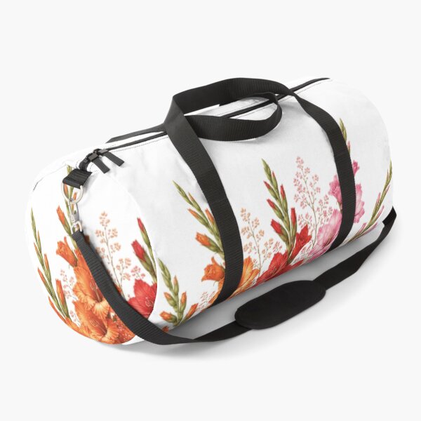 Item preview, Vintage Gladiolus Bouquet Botanical Illustration Watercolor Pink Orange Flowers designed and sold by Panom Suavichien.