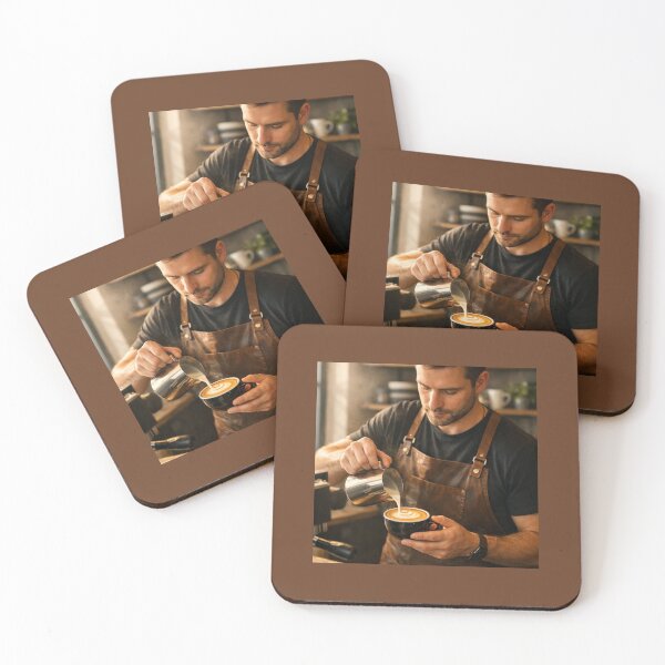 Item preview, The Art of Latte in the Coffee Shop. designed and sold by JoyNest = "The nest of joy".