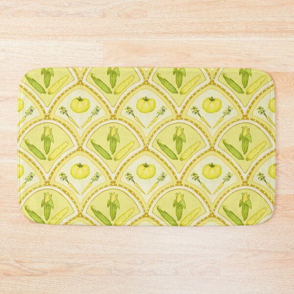 Item preview, Yellow scalloped edge Garden vegetable pattern designed and sold by EmmaSB-Designs.