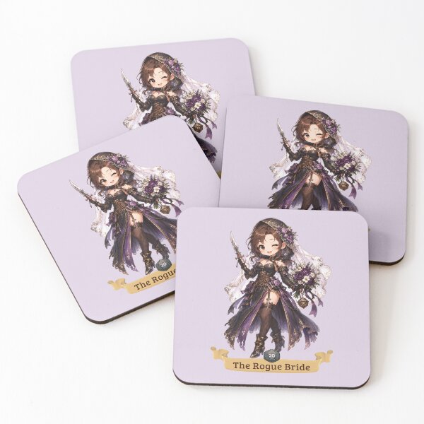 Item preview, The Rogue Bride | Chibi-style wedding design for role-playing couples designed and sold by Love&Geek.