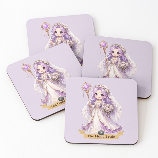 Item preview, The Mage Bride | Chibi-style wedding design for role-playing couples designed and sold by Love&Geek.