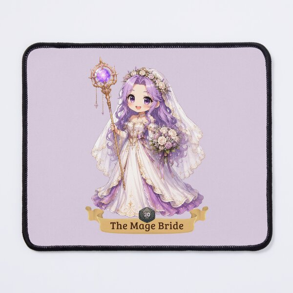 Item preview, The Mage Bride | Chibi-style wedding design for role-playing couples designed and sold by Love&Geek.