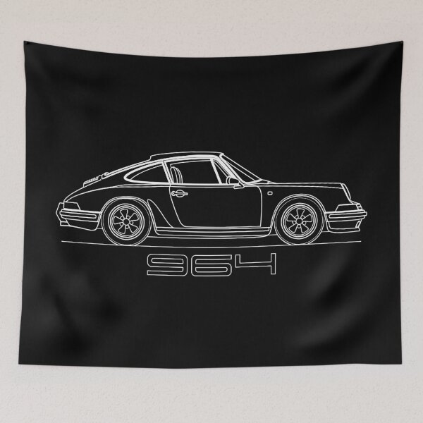 Item preview, Vintage  964 line illustration designed and sold by blackdogshop.