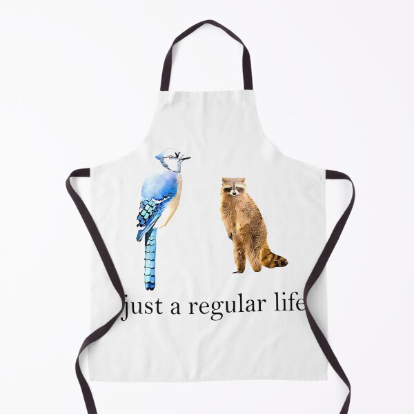 Item preview, Just a Regular Life Blue Jay Raccoon Funny Wildlife Meme designed and sold by URGlden.