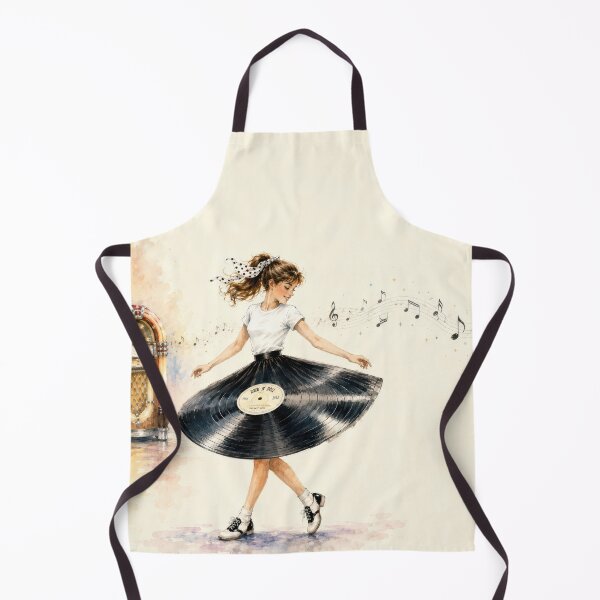 Item preview, Retro Teen Girl Dancing to the Jukebox designed and sold by Maria Dryfhout.