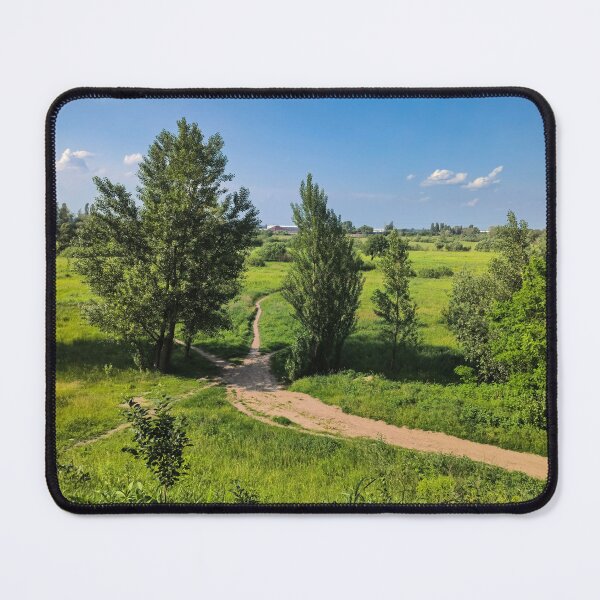 Item preview, Sunny Meadow Path Under Blue Sky designed and sold by EirinDesign.