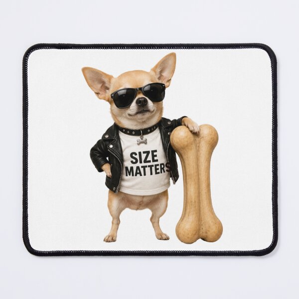 Item preview, Funny Chihuahua Size Matters Meme Dog designed and sold by Rightstudio1.