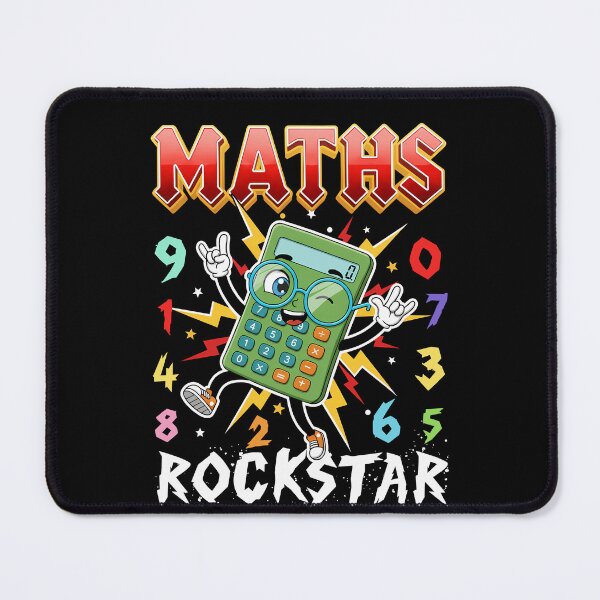 Item preview, Maths Rockstar Funny Calculator Character School Number Day designed and sold by MysticMirth.