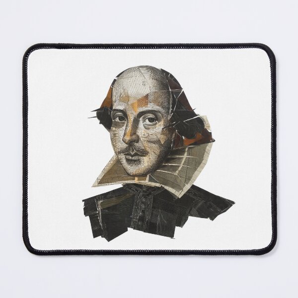 Item preview, Shakespeare – Literary Collage Portrait Art Print | Hipster Bard Constructivist Poster designed and sold by OzzFrequency.