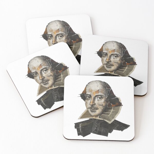 Item preview, Shakespeare – Literary Collage Portrait Art Print | Hipster Bard Constructivist Poster designed and sold by OzzFrequency.