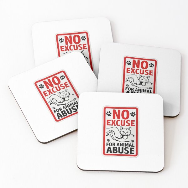 Item preview, No excuse for animal abuse designed and sold by Desingestore.