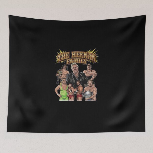 Item preview, The Heenan Family Wrestling tshirt - Bobby The Brain Heenan & His Champions Art Print designed and sold by The Irish Whip.