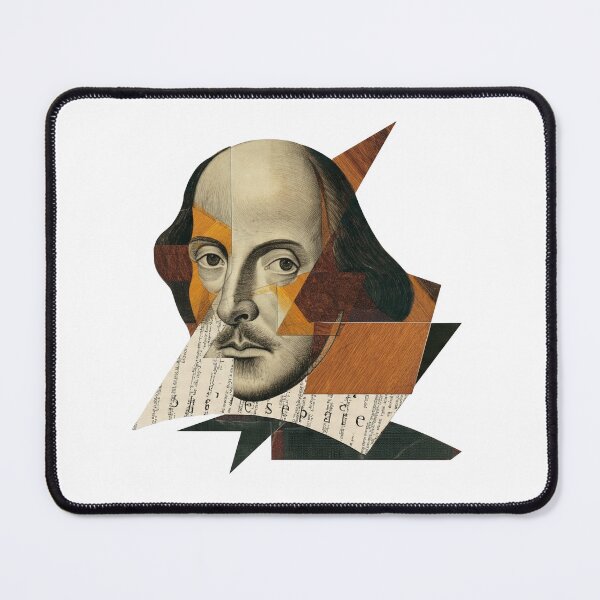 Item preview, Shakespeare – Literary Collage Portrait Art Print | Hipster Bard Constructivist Poster designed and sold by OzzFrequency.