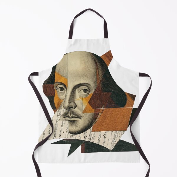 Item preview, Shakespeare – Literary Collage Portrait Art Print | Hipster Bard Constructivist Poster designed and sold by OzzFrequency.