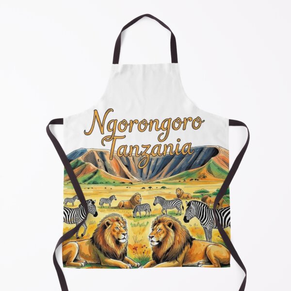 Item preview, Ngorongoro Tanzania Safari Crater Sticker designed and sold by Modefissi.