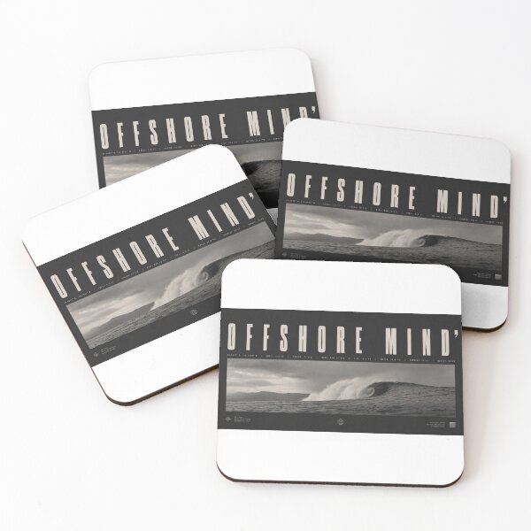Item preview, Offshore Mind Brutalist Editorial Surf Typography Tee Sticker Ocean Surfer Gift designed and sold by sharifex.