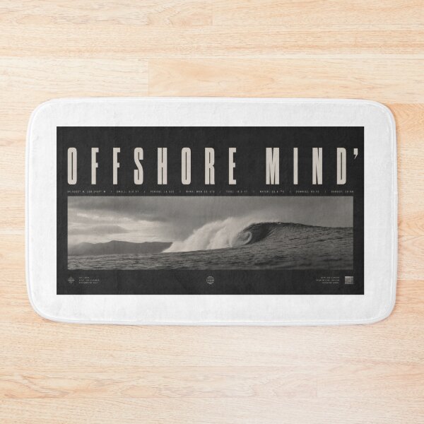 Item preview, Offshore Mind Brutalist Editorial Surf Typography Tee Sticker Ocean Surfer Gift designed and sold by sharifex.