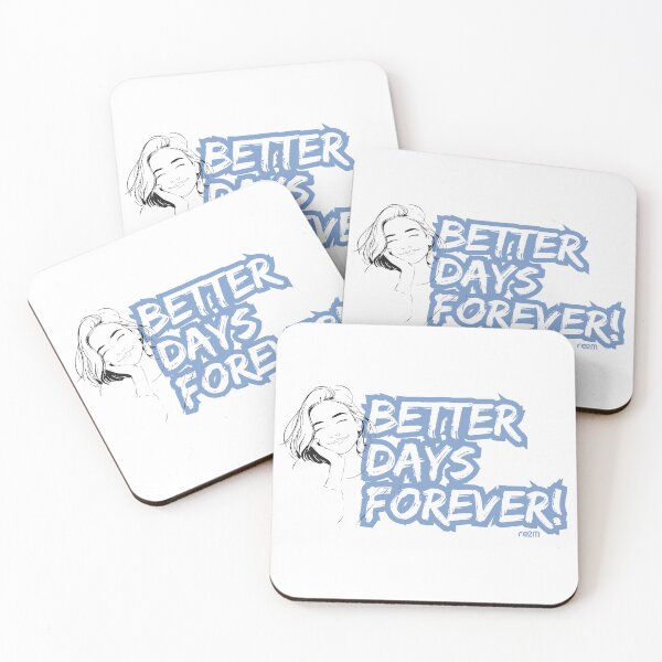 Item preview, Better Days Forever: Serene Girl Illustration - Positive Aesthetic designed and sold by re2m.