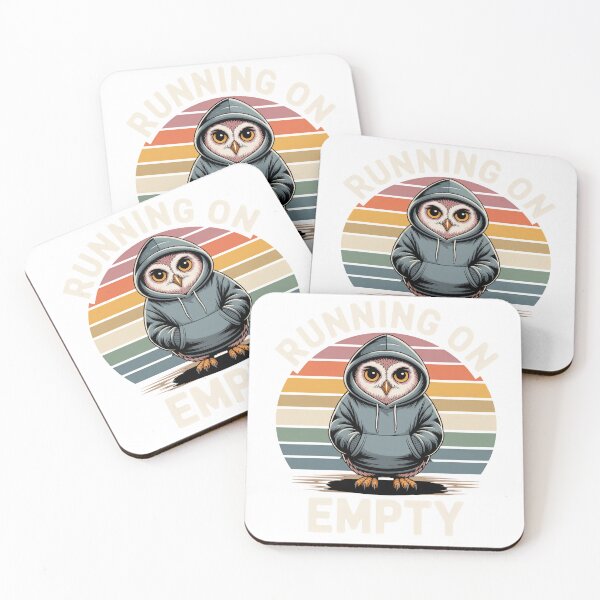 Item preview, Running On Empty Cozy Owl designed and sold by PrintologyAura.
