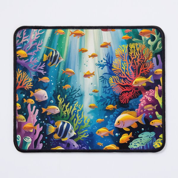 Item preview, Sunlit Coral Reef Paradise Illustration designed and sold by WildlifeInc.