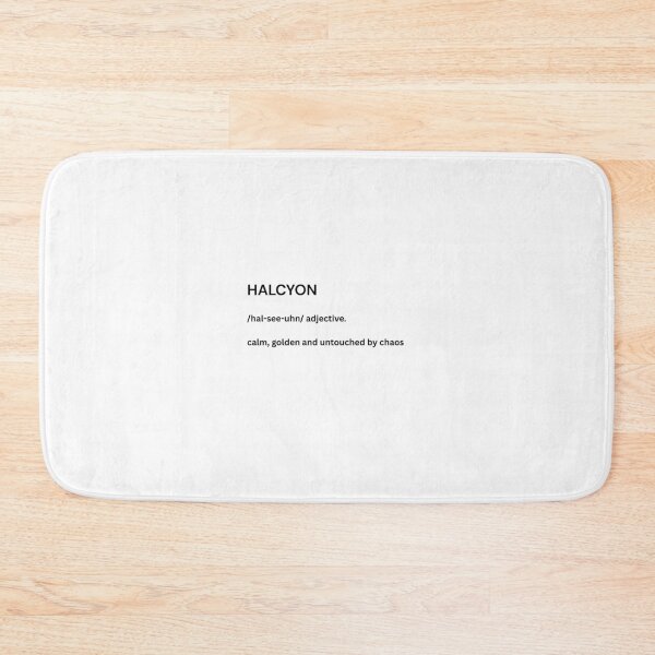 Item preview, Halcyon Definition - Minimalist Typography Art designed and sold by Trendilicious .