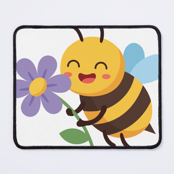 Item preview, Happy Bee With Purple Flower  designed and sold by BetweenForms.