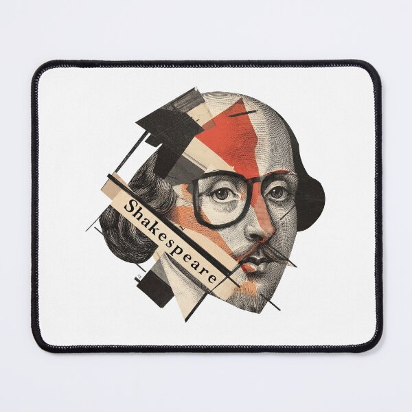 Item preview, Shakespeare – Literary Collage Portrait Art Print | Hipster Bard Constructivist Poster designed and sold by OzzFrequency.