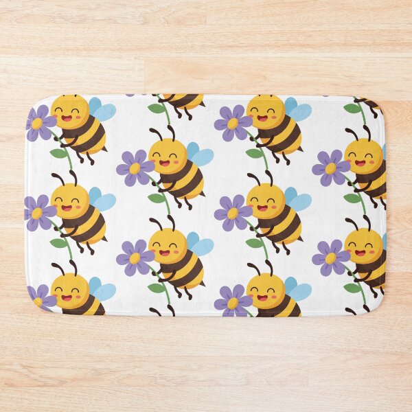 Item preview, Happy Bee With Purple Flower  designed and sold by BetweenForms.