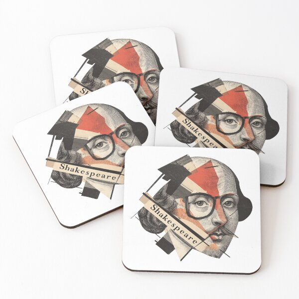 Item preview, Shakespeare – Literary Collage Portrait Art Print | Hipster Bard Constructivist Poster designed and sold by OzzFrequency.