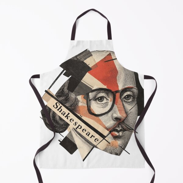 Item preview, Shakespeare – Literary Collage Portrait Art Print | Hipster Bard Constructivist Poster designed and sold by OzzFrequency.