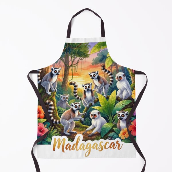 Item preview, Madagascar Lemur Tropical Travel Sticker designed and sold by Modefissi.