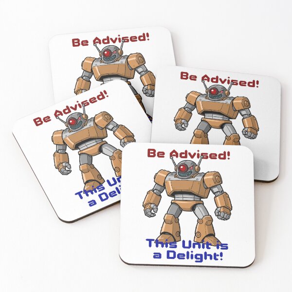 Item preview, Delightful Robot - Be Advised, This Unit is a Delight designed and sold by Really Bad Art.