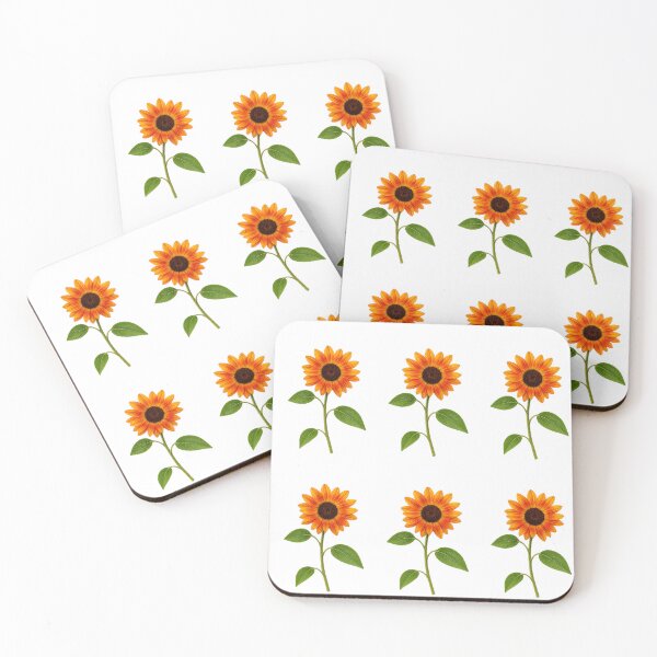 Item preview, Tiny Sunset Orange Sunflower on Stem designed and sold by MoonlitWhiskers.