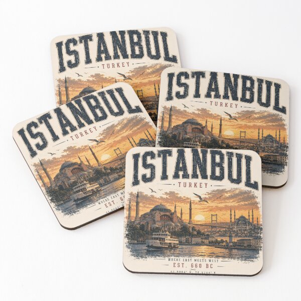 Item preview, Istanbul Sunset Skyline Vintage | Turkey City Aesthetic Travel Streetwear designed and sold by Kate1art.