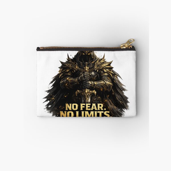Item preview, No Fear No Limits Shirt, Dark Warrior Graphic Tee, Motivational Streetwear, Powerful Knight Design, Gym Mindset T-Shirt designed and sold by Falcoreale.