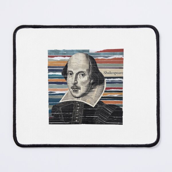 Item preview, Shakespeare – Literary Collage Portrait Art Print | Hipster Bard Constructivist Poster designed and sold by OzzFrequency.