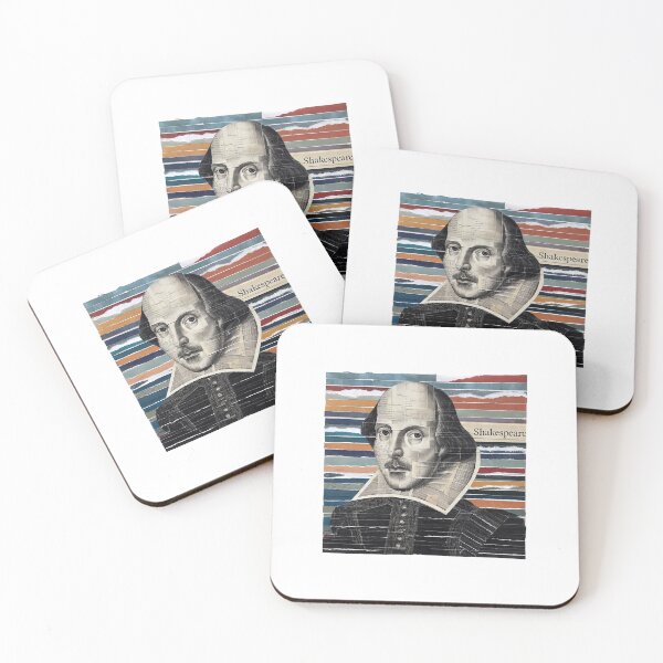 Item preview, Shakespeare – Literary Collage Portrait Art Print | Hipster Bard Constructivist Poster designed and sold by OzzFrequency.
