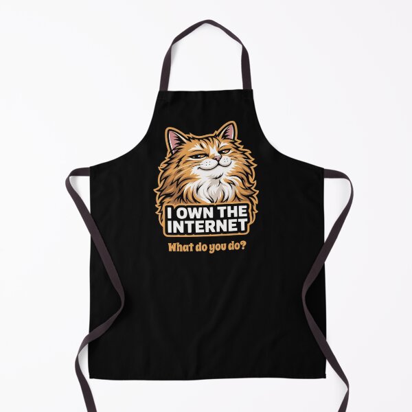 Item preview, Sassy Cat I Own The Internet Funny Feline Meme designed and sold by AntiqueImages.