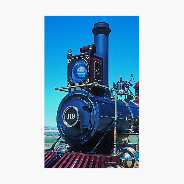 Item preview, Promontory, Utah, May 24, 1996, Union Pacific Railway, Steam Engine Locomotive 119 designed and sold by AMacGPhilly.
