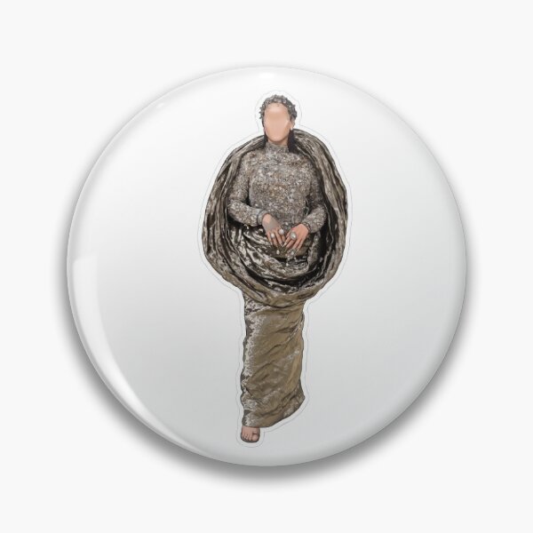 Item preview, Met Gala Rihanna Fashion Outfit Silver Vogue Dress Designer designed and sold by SamiraArts.