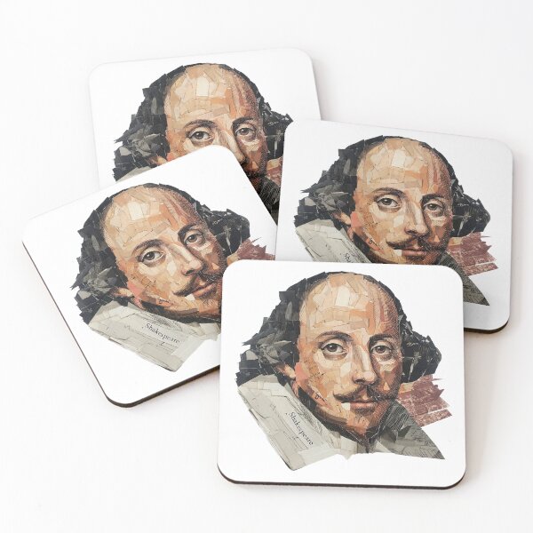 Item preview, Shakespeare – Literary Collage Portrait Art Print | Hipster Bard Constructivist Poster designed and sold by OzzFrequency.