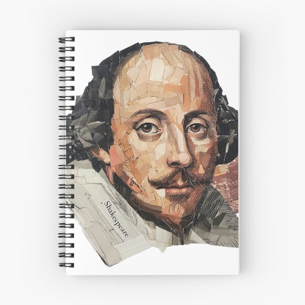 Item preview, Shakespeare – Literary Collage Portrait Art Print | Hipster Bard Constructivist Poster designed and sold by OzzFrequency.