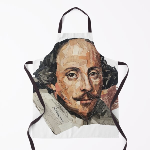 Item preview, Shakespeare – Literary Collage Portrait Art Print | Hipster Bard Constructivist Poster designed and sold by OzzFrequency.