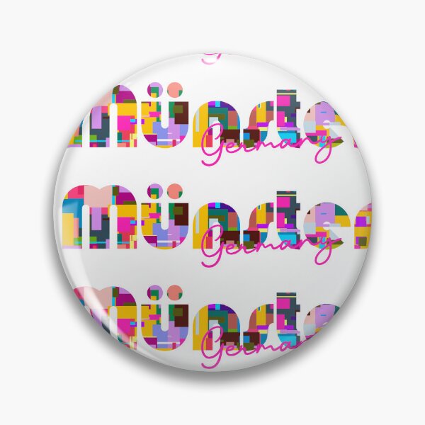 Item preview, Münster, Germany, Vibrant Abstract City Typography Art designed and sold by Wanderful-roads.