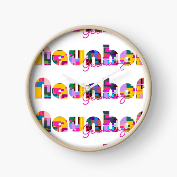 Item preview, Naunhof, Germany, Vibrant Abstract City Typography Art designed and sold by Wanderful-roads.