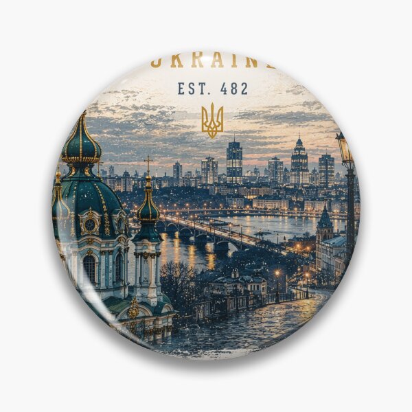Item preview, Kyiv Ukraine Skyline Vintage | Historic City Aesthetic Travel Streetwear Design designed and sold by Kate1art.