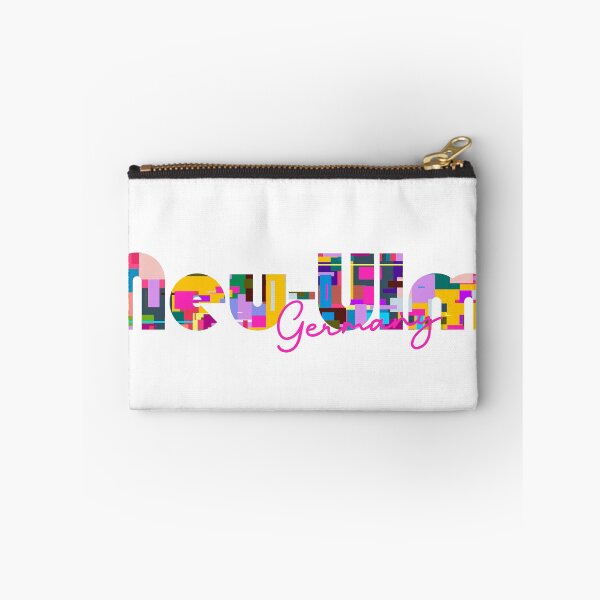 Item preview, Neu-Ulm, Germany, Vibrant Abstract City Typography Art designed and sold by Wanderful-roads.