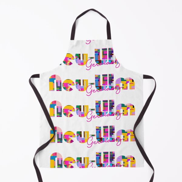 Item preview, Neu-Ulm, Germany, Vibrant Abstract City Typography Art designed and sold by Wanderful-roads.